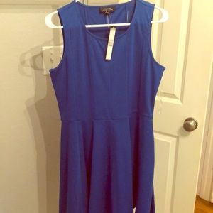 Tahari royal blue dress with cutouts